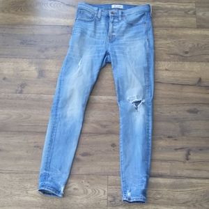 Madewell High Rise 9" Skinny Jeans Size 28